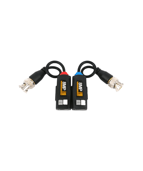 Balun Vidéo 8MP Camyes JY08 – Transmission HD jusqu'à 400m, Compatible AHD/CVI/TVI/CVBS