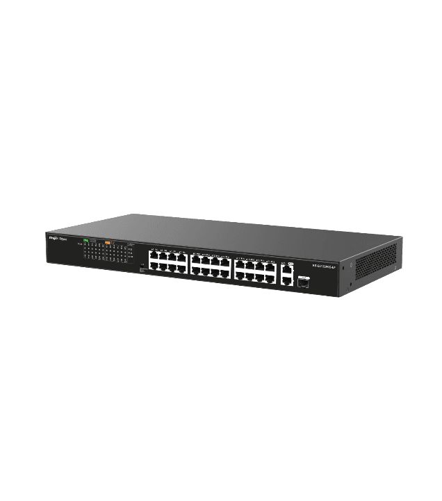 Switch Rackable Ruijie Reyee RG-ES126FGS-LP 26 Ports avec 24 Ports PoE+ 180W
