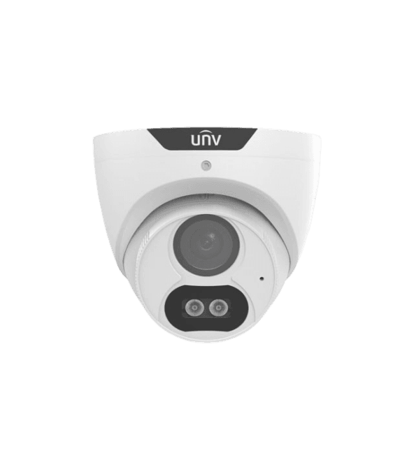 Uniview UAC-T125-AF28M-W – Caméra turret 5 MP, lumière blanche 40 m, audio
