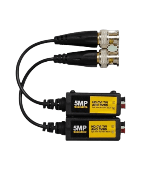Balun Vidéo 5MP CAMEYES – Transmission HD par Câble Coaxial ou UTP