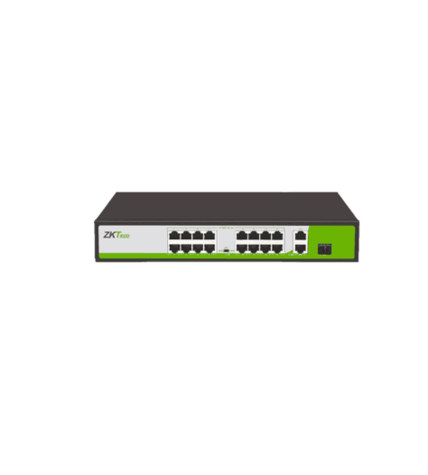 ZK TECO SWITCH 16PORT POE